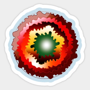 Abstraction, space Sticker